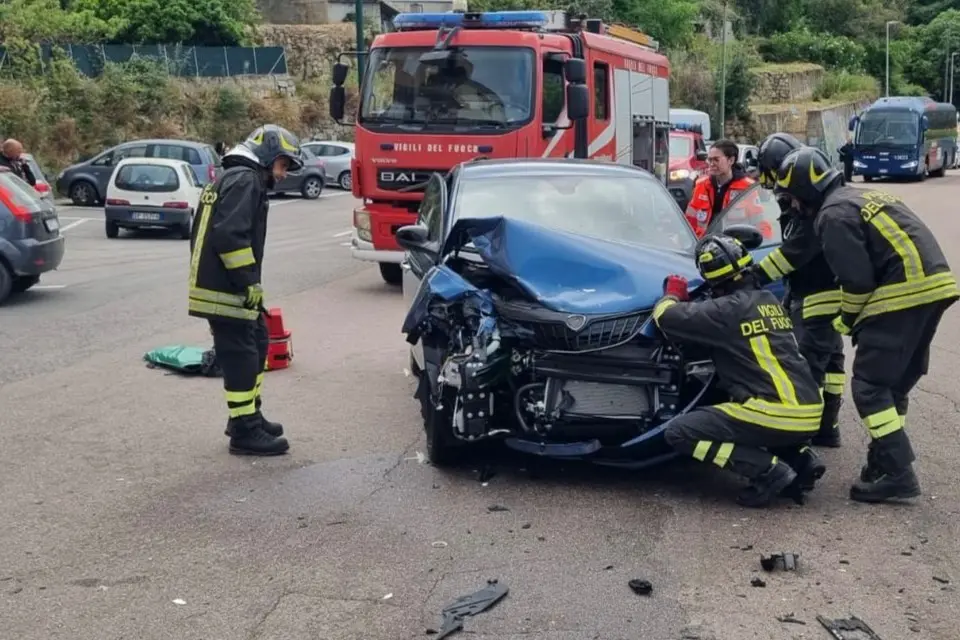 L'auto coinvolta nell'incidente