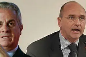 Il ministro Scajola e il presidente della Regione Ugo Cappellacci
