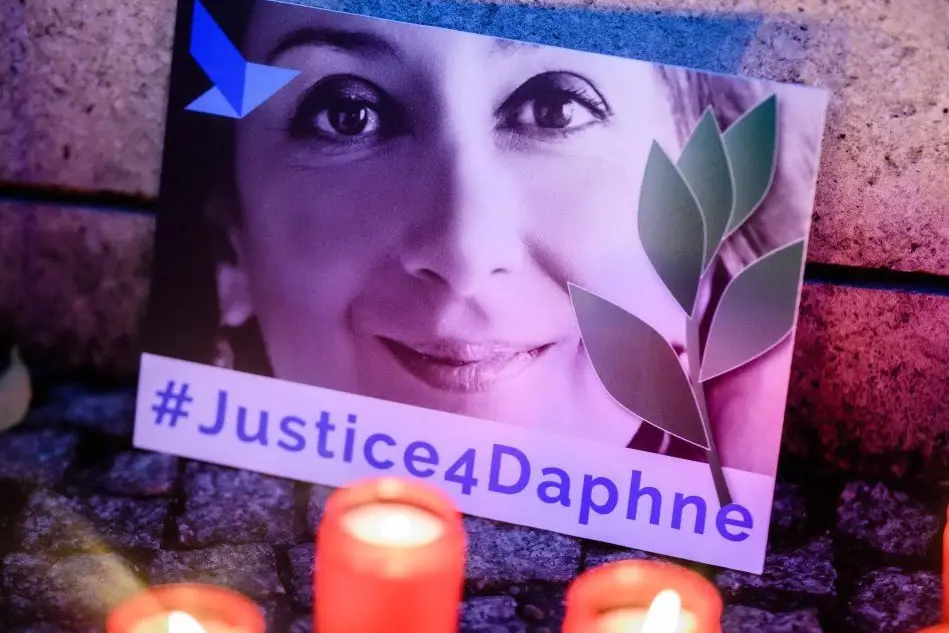 Il ricordo di Daphne Caruana Galizia a Malta (Ansa)