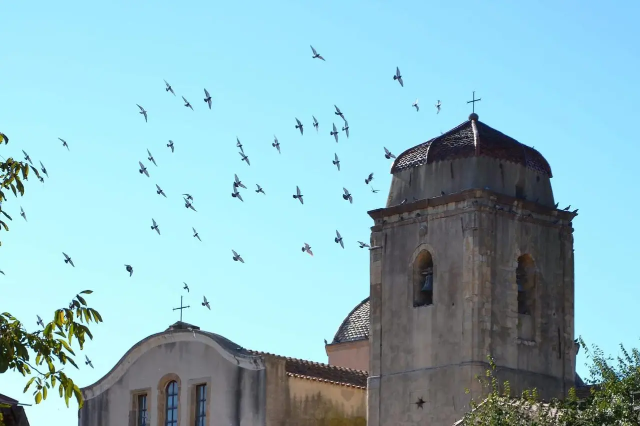 La Chiesa Parrocchiale di Simala (foto di Maria Luisa Marongiu)
