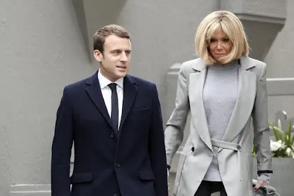 Emmanuel e Brigitte Macron (Ansa)
