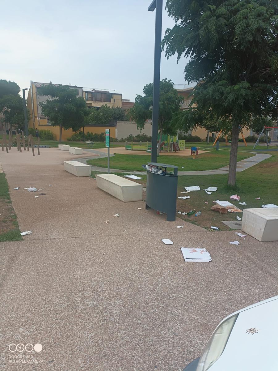 Quartucciu, notte brava al parco Atzeni: devastazione e degrado al risveglio
