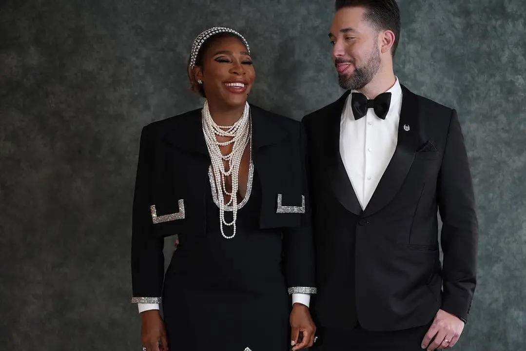Serena Williams con il marito al Met Gala (foto da profilo ufficiale Instagram)