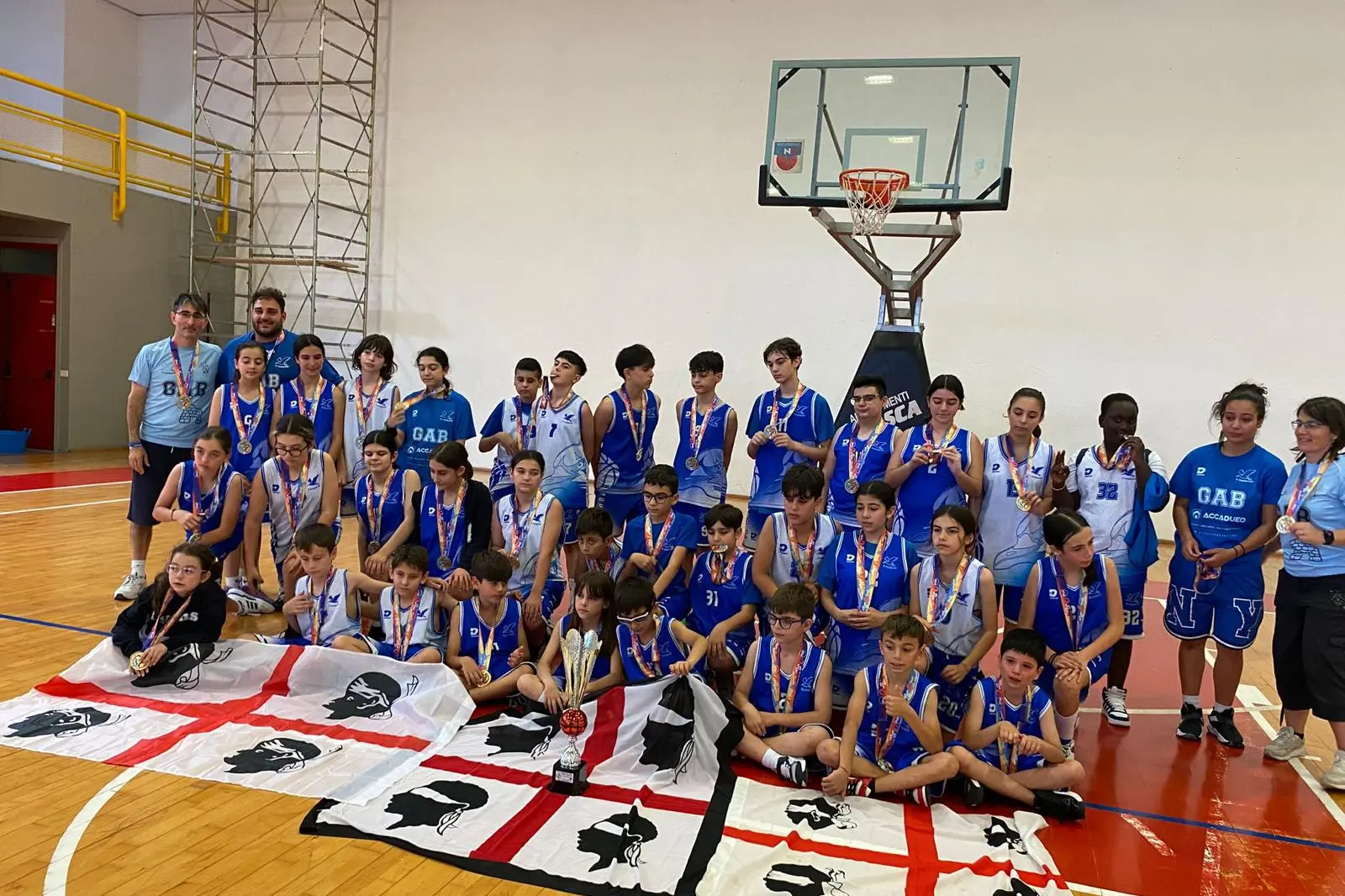 Il Gabbiano Basket ad Acquasparta (foto concessa)
