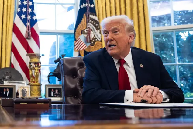 Il presidente Usa, Donald Trump (foto Ansa/Epa)
