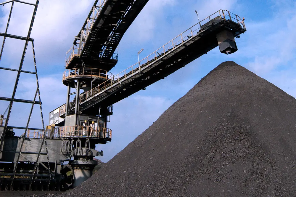 Una miniera di carbone in una foto simbolo