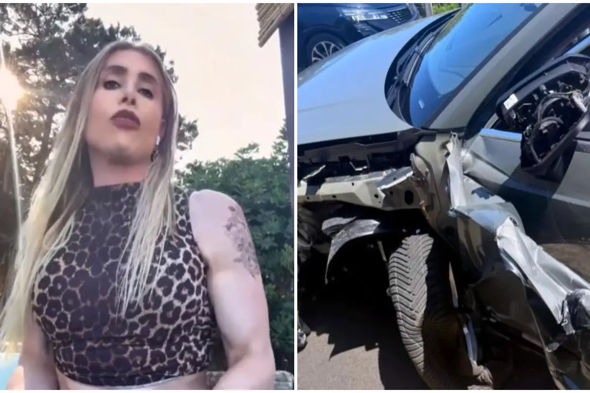 Giacomo Urtis e l'incidente (foto Instagram)