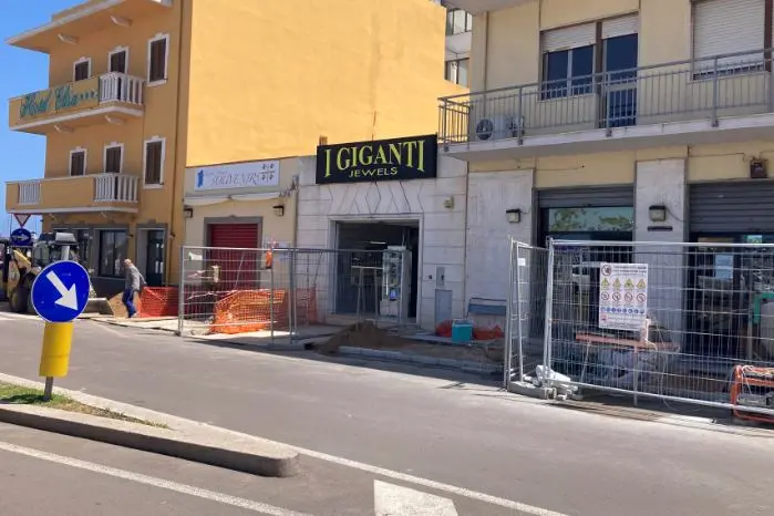 Corso Vittorio Emanuele a Porto Torres (foto Pala)