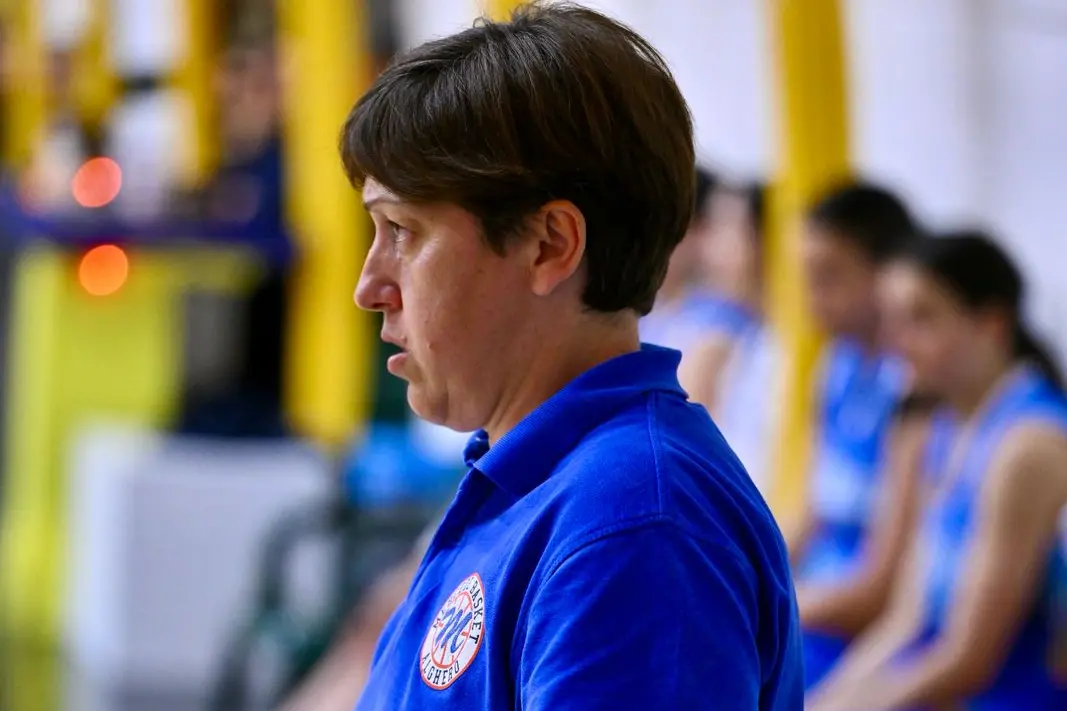 Manuela Monticelli, coach della Mercede Alghero (foto di Andrea Chiaramida)