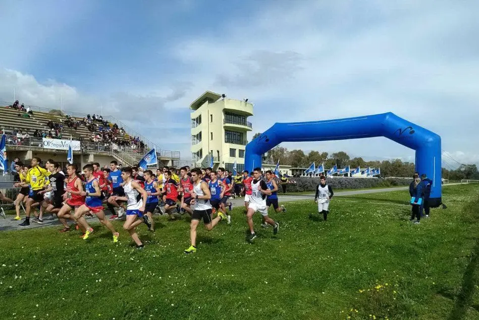 Gli atleti in azione