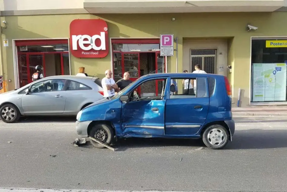 L'auto coinvolta nell'incidente