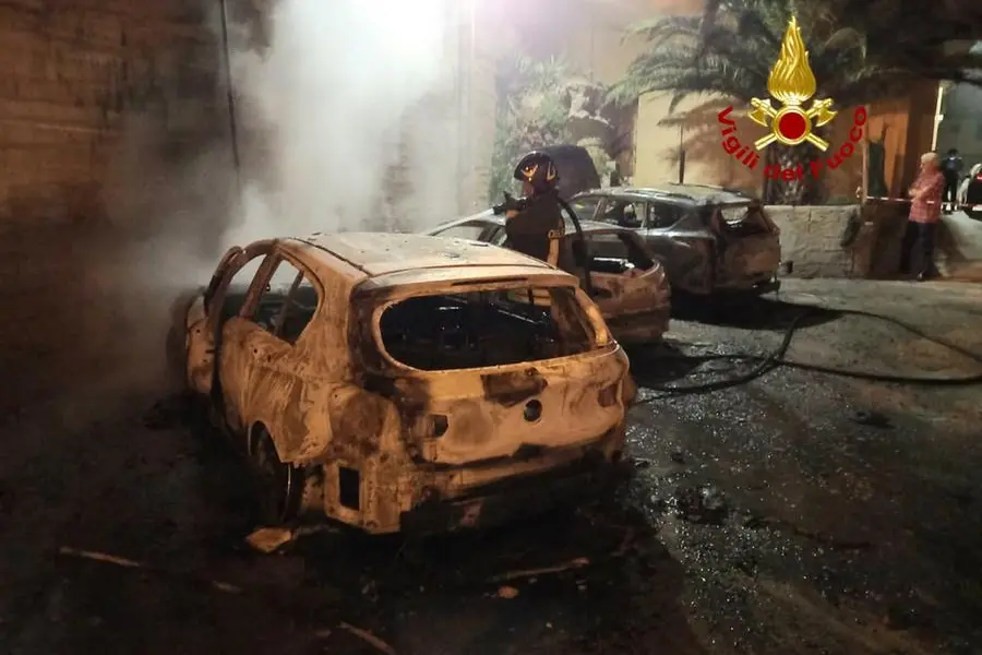 L'intervento (foto Vigili del fuoco)