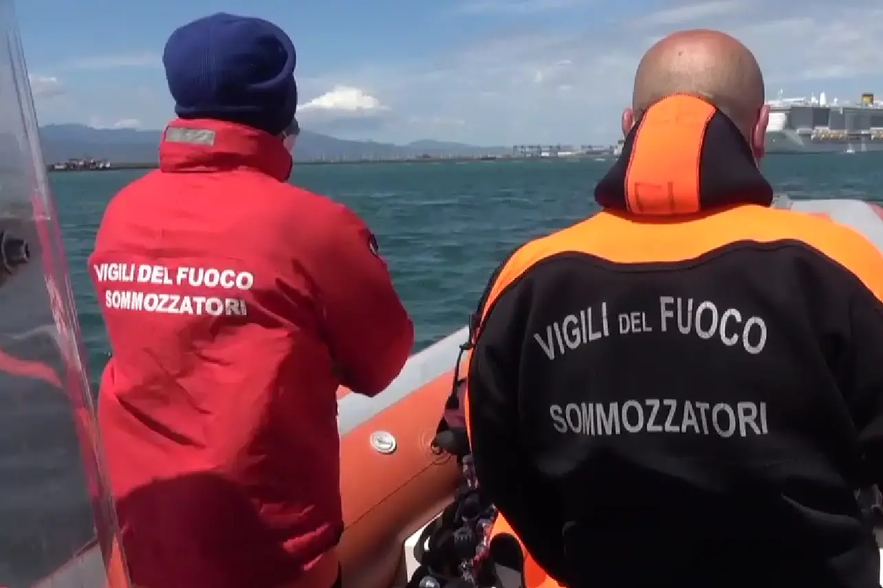 I sub dei vigili del fuoco (Foto VVFF)