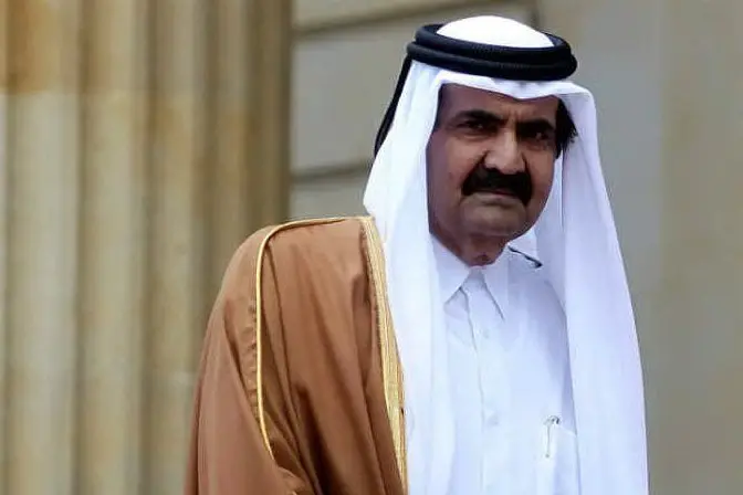 L'emiro del Qatar Hamad bin Khalifa Al Thani