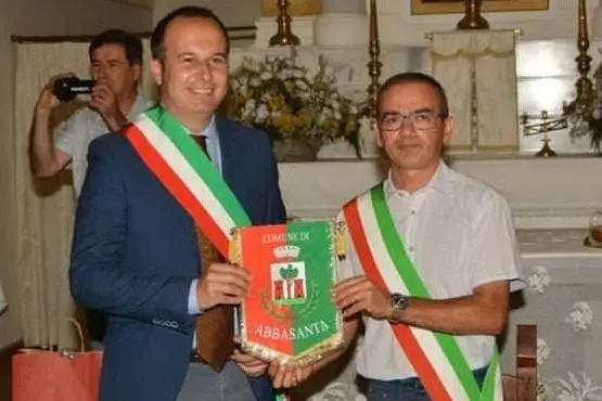 Giorgio Angius e Stefano Sanna (foto Comune di Cagliari)