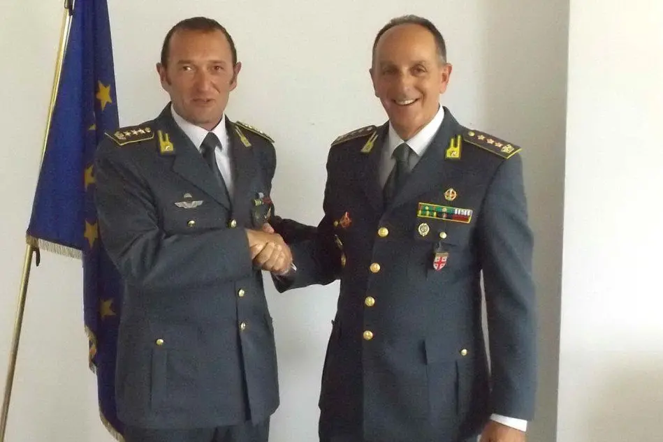 Il colonnello Francesco Tudisco e il colonnello Antonello Reni (foto Gloria Calvi)