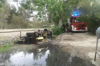 L'intervento dei Vigili del Fuoco