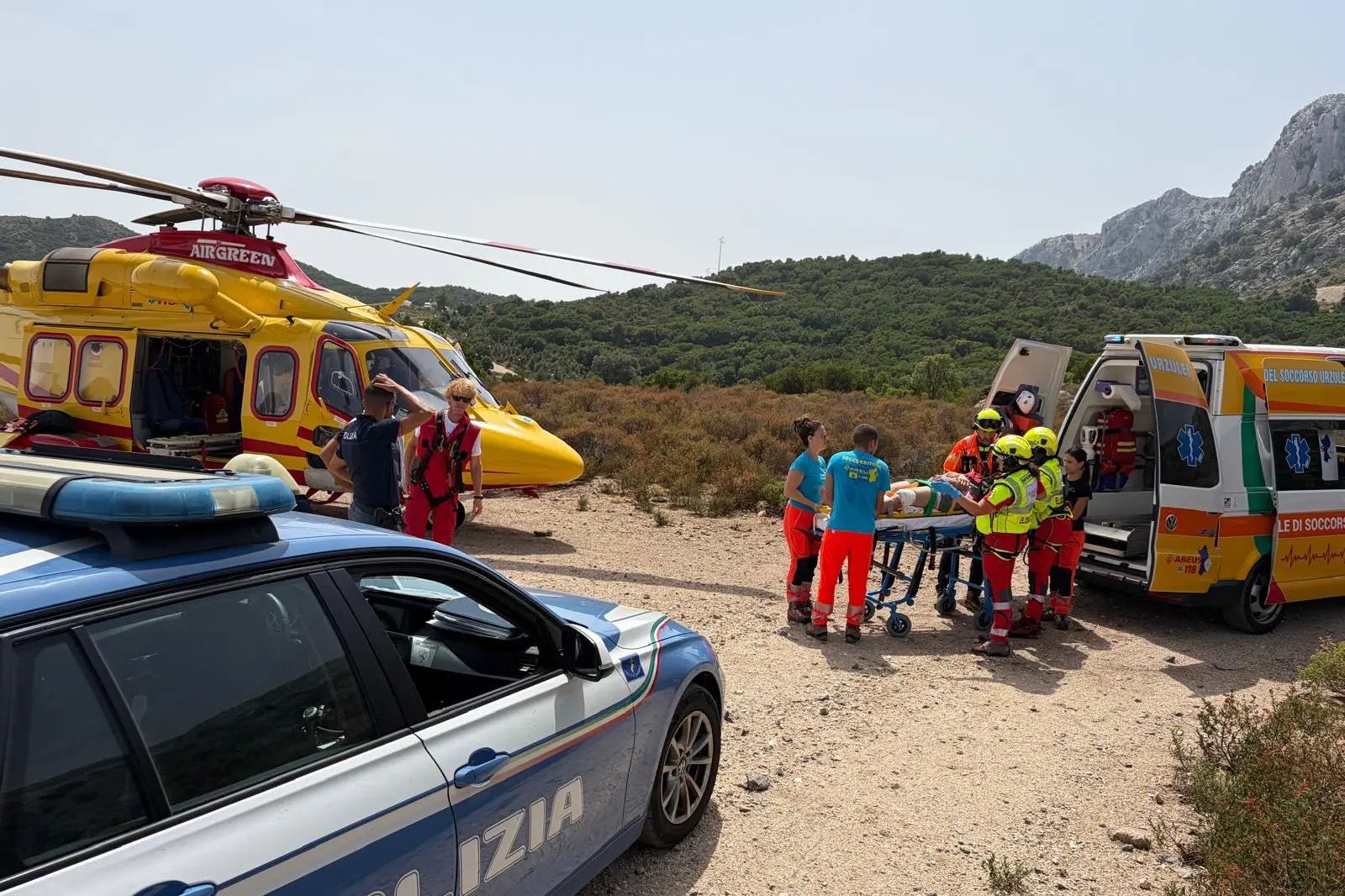 I soccorsi a Urzulei