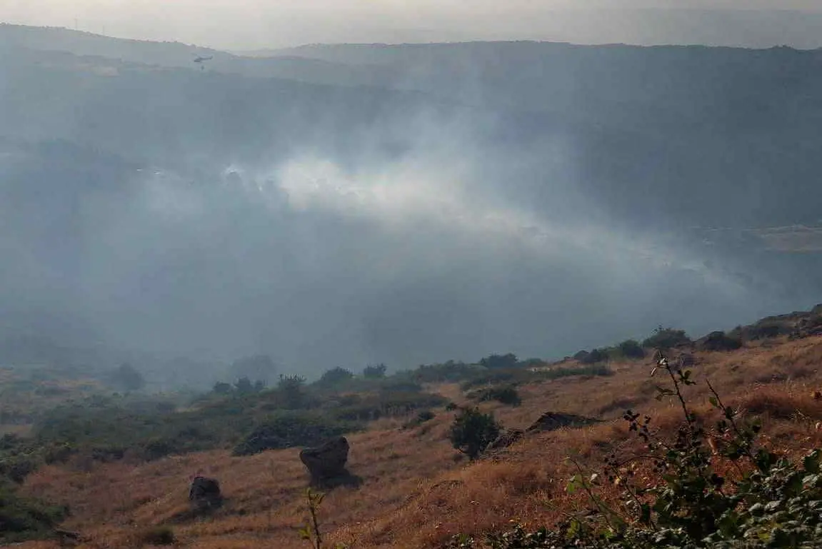 L'incendio a Pattada