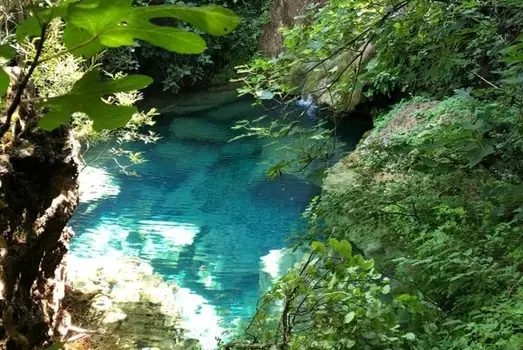 La piscina naturale di Ussassai (Ansa)
