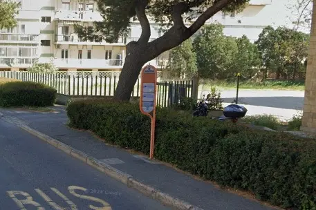 La fermata del Ctm di viale Diaz dove è salita la famiglia di crocieristi spagnola (foto concessa)
