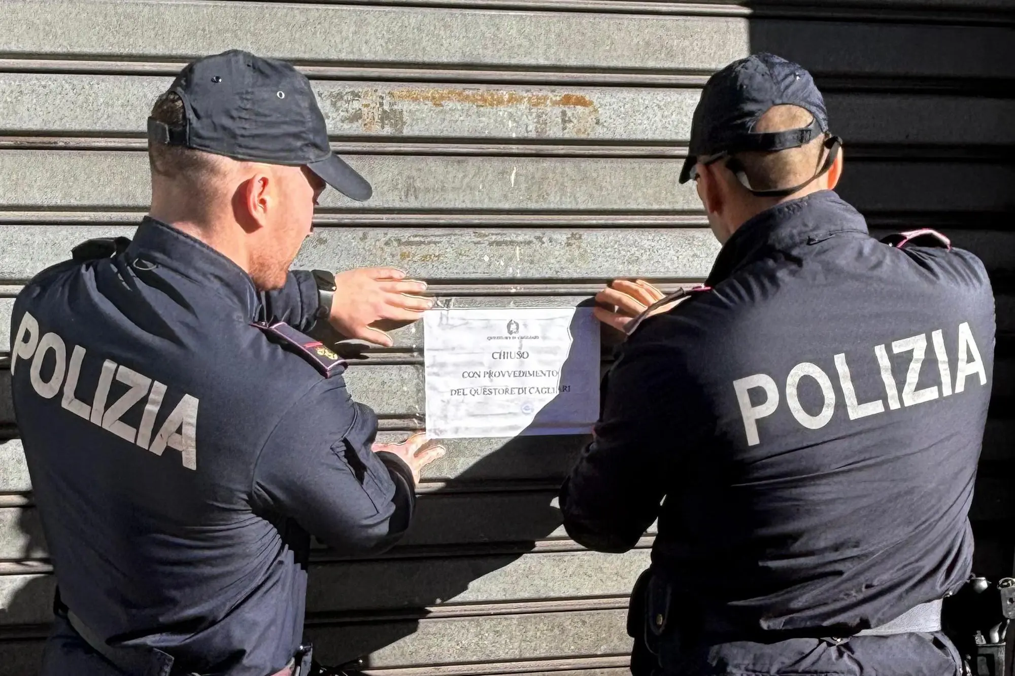 La Polizia in via Roma
