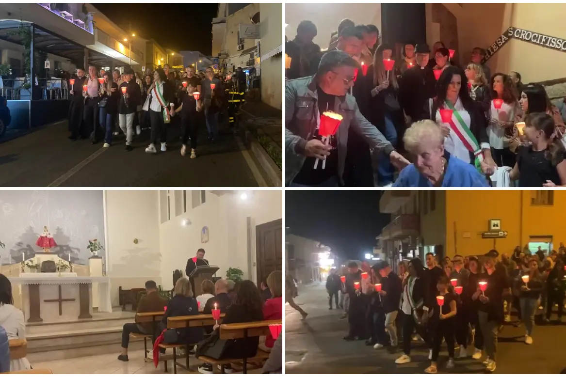 Le immagini della fiaccolata