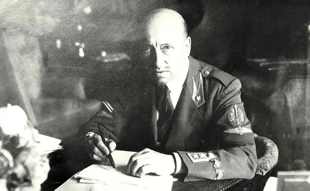 Gabriele D'Annunzio ha partecipato all'impresa che aveva come motto &quot;O Fiume o morte&quot; (Ansa)