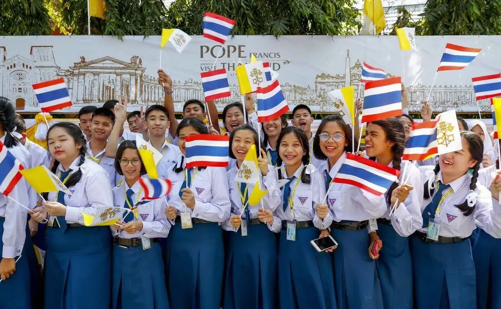Giovani studenti thailandesi