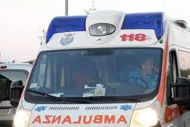 L'intervento di un'ambulanza