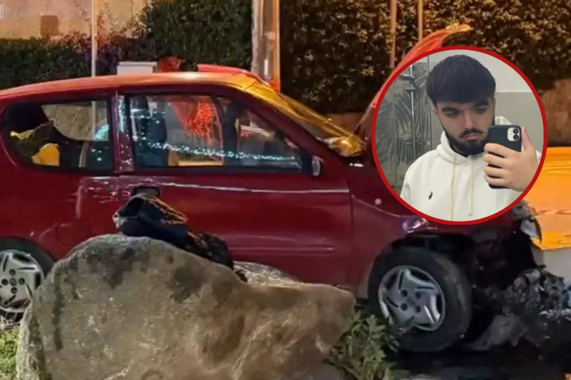 L'incidente di Villasimius in cui è rimasto coinvolto Alessandro Zizzaro (nel cerchio)