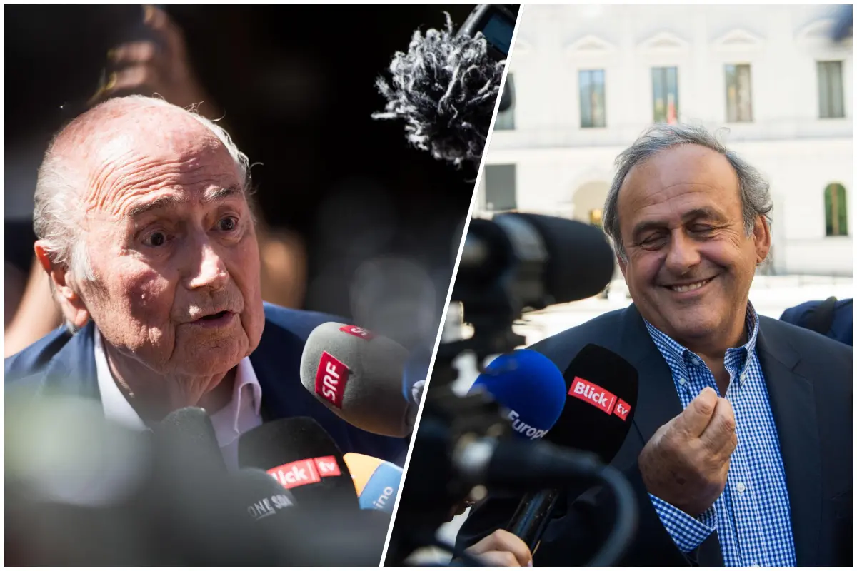 Blatter e Platini (foto Ansa/Epa)