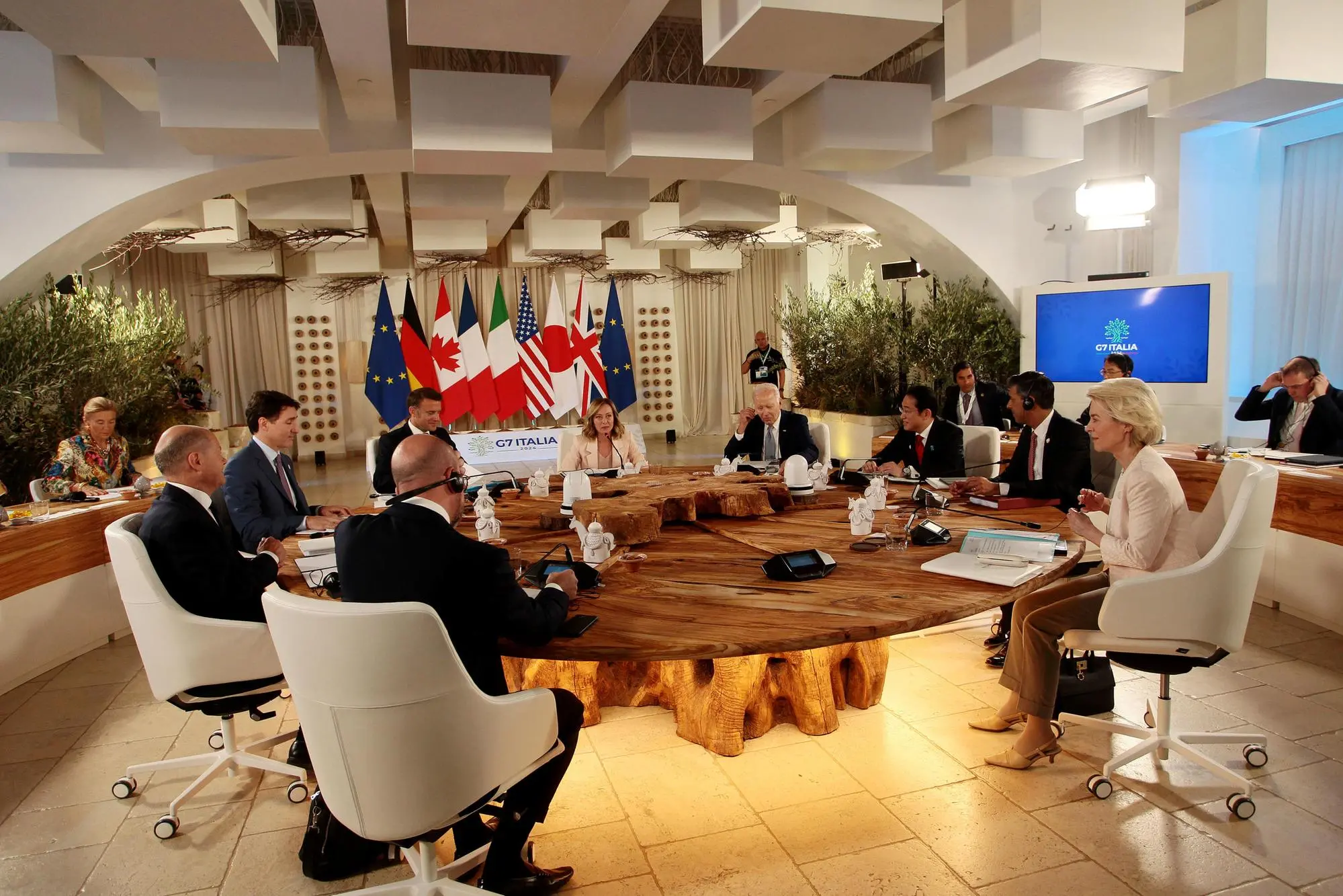 Il G7 in Puglia (Ansa)