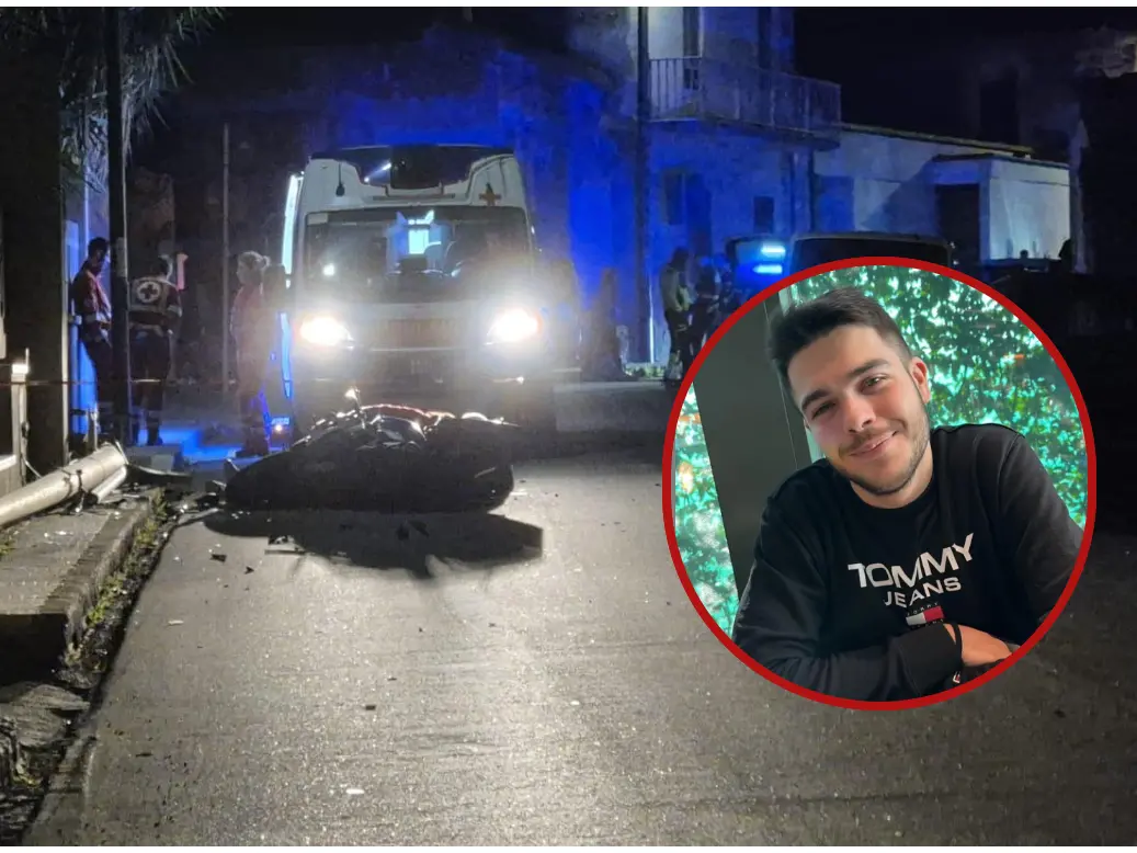 Santa Giusta, il luogo dell'incidente. A destra Alessio Porcu (L'Unione Sarda)