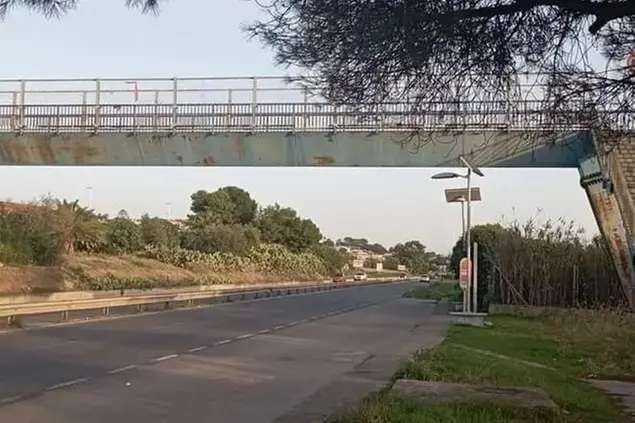 La passerella a Quartu (foto Lai)