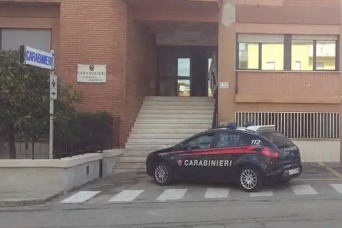 La stazione dei carabinieri a Porto Torres