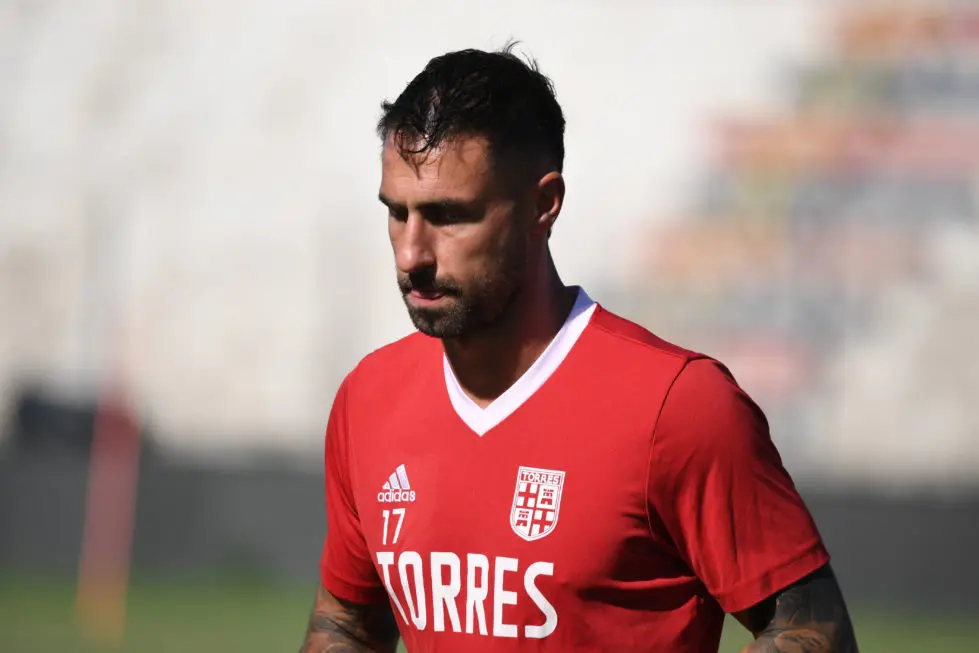 L'attaccante Luca Zamparo (foto Torres)