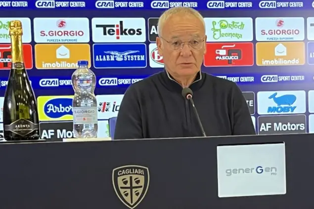 Claudio Ranieri in conferenza stampa per Frosinone-Cagliari