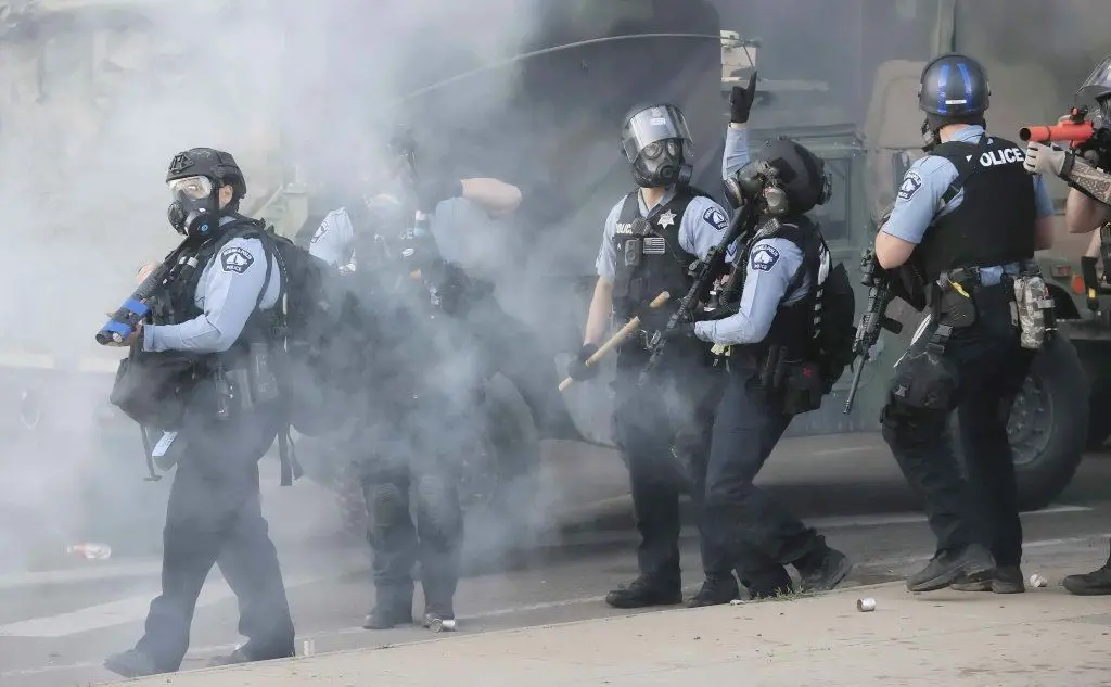 La polizia del Minnesota (Ansa - Maury)