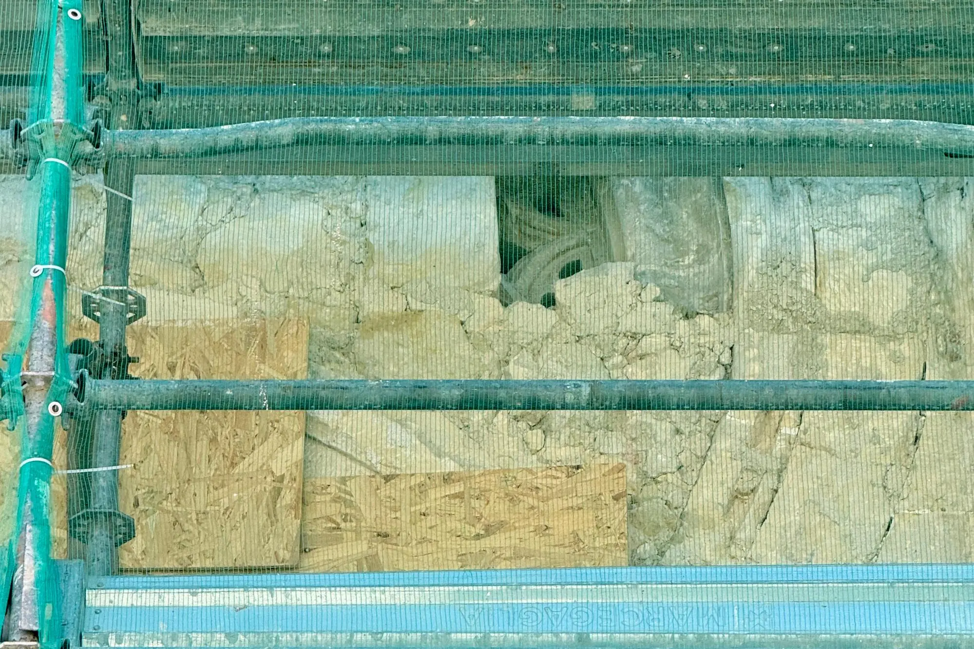 Il rosone scoperto durante il restauro della chiesa