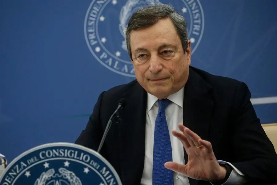 Il premier Mario Draghi (Ansa)