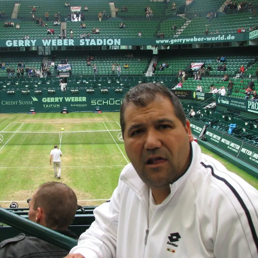 Andrea Bubu Melis a Wimbledon (foto concessa da Andrea Melis)