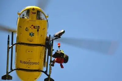 Elisoccorso (foto Ansa)