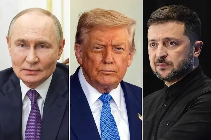 Putin, Trump e Zelensky (Ansa)