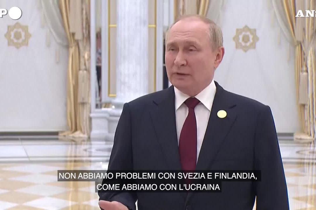 Putin: &quot;Nessun problema con Svezia e Finlandia nella Nato&quot;