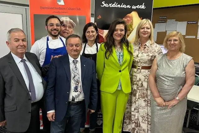 La delegazione presente a Brisbane per la "Settimana della Sardegna"