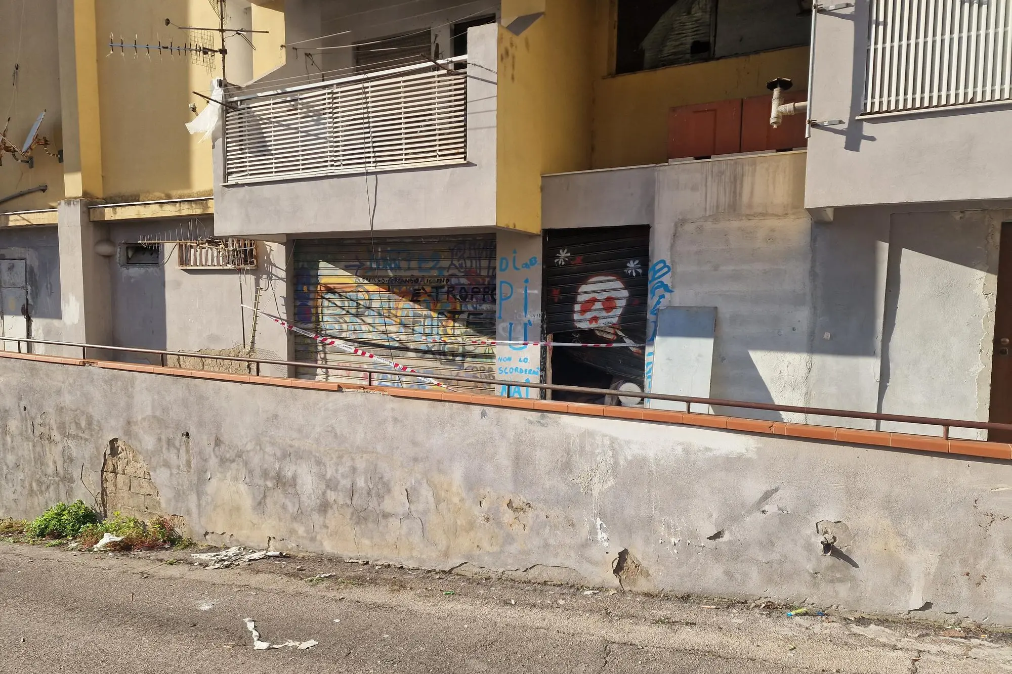 Sassari, il luogo dell'aggressione (foto Floris)