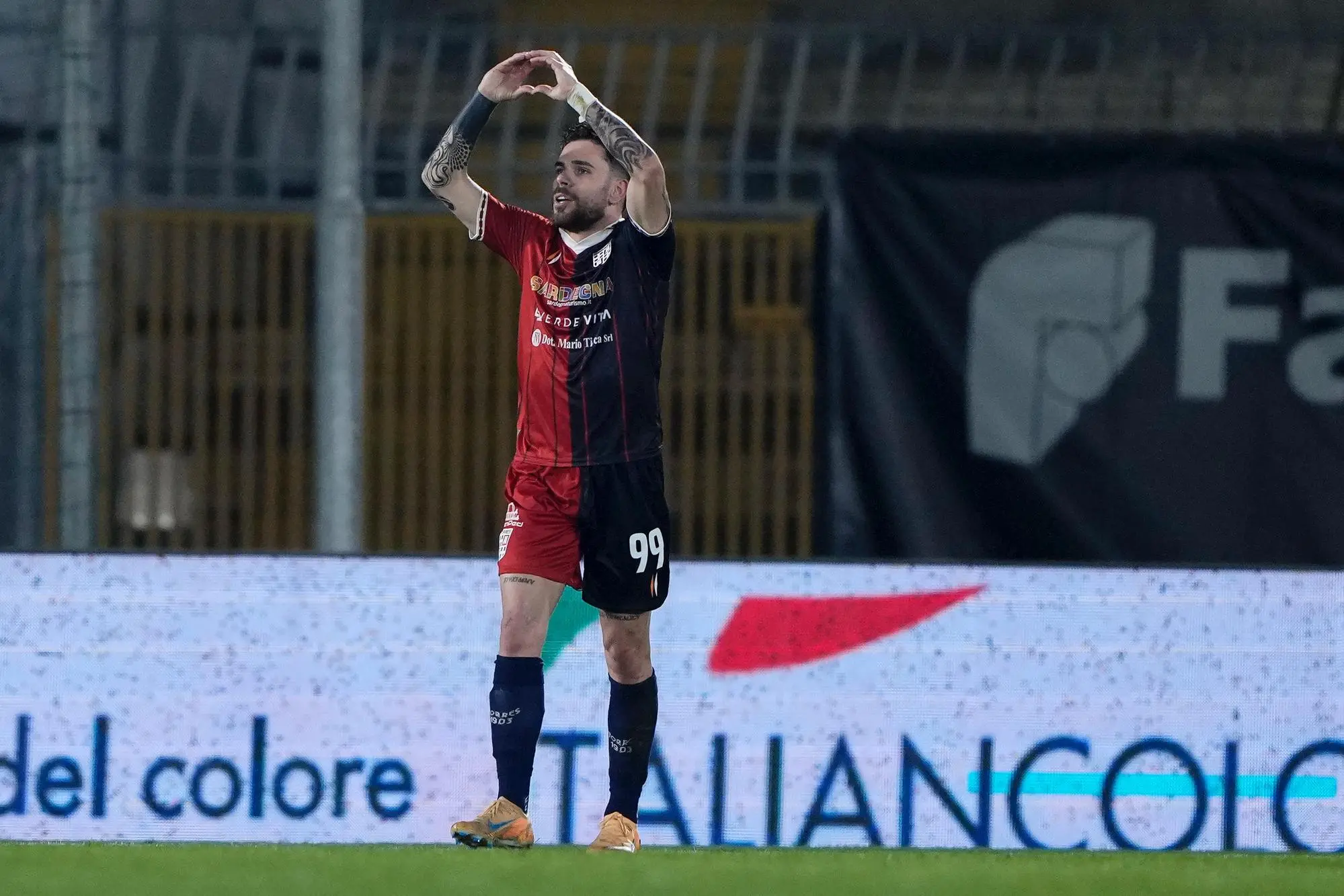 Sorrentino, autore del gol del 2-1 ad Ascoli (foto ufficio stampa Ascoli)