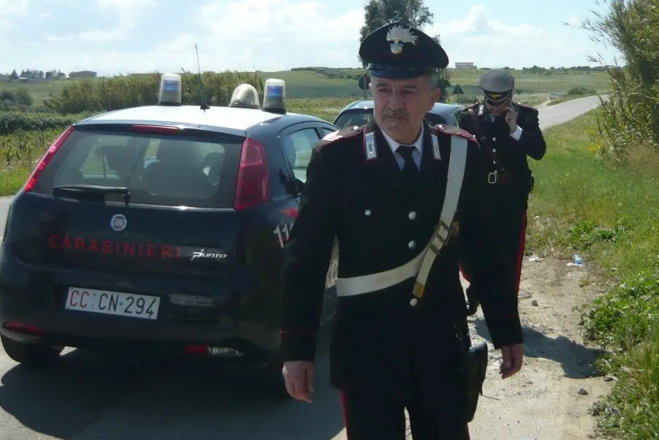Sopralluogo dei carabinieri sulla circonvallazione Mara-Sinnai