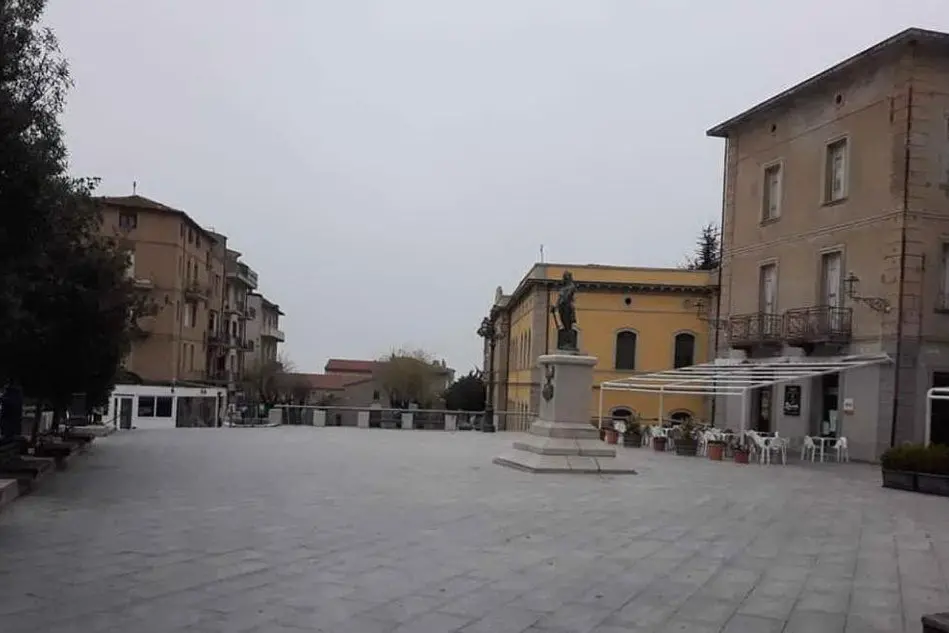 Piazza del Popolo a Calangianus (foto L'Unione Sarda - Tellini)